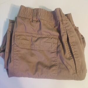 Scandia Woods Mens Brown Pants 40S Elastic‎ Waist